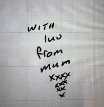 Load image into Gallery viewer, Handwriting ‘Wear My Heart On My Sleeve’ Sweatshirt