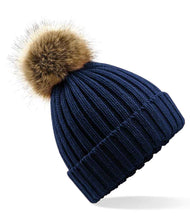 Load image into Gallery viewer, Adults Unisex Faux Fur Pom Pom Hat