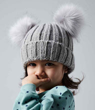 Load image into Gallery viewer, Family Matching Double PomPom Hat