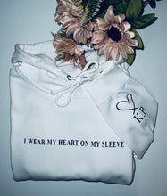 Load image into Gallery viewer, ‘I Wear My Heart On My Sleeve’ Hoodie
