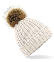Load image into Gallery viewer, Adults Unisex Faux Fur Pom Pom Hat