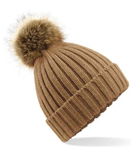 Load image into Gallery viewer, Adults Unisex Faux Fur Pom Pom Hat