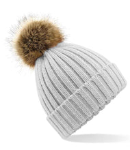 Load image into Gallery viewer, Adults Unisex Faux Fur Pom Pom Hat