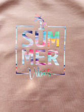Load image into Gallery viewer, Girls ‘Summer Vibes’ T-shirt Dress