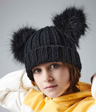 Load image into Gallery viewer, Family Matching Double PomPom Hat