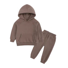 Load image into Gallery viewer, Thick Fleece Hooded Jogger Set Inc T-shirt