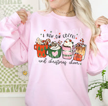 Load image into Gallery viewer, Unisex I Run On Coffee &amp; Christmas Cheer Sweatshirt
