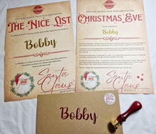 Load image into Gallery viewer, Christmas Eve Letter &amp; Nice List Certificate
