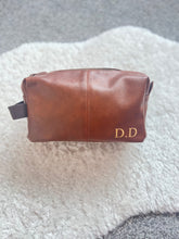 Load image into Gallery viewer, Initial Luxury Faux Leather Wash Bag
