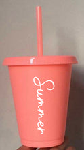 Load image into Gallery viewer, 16oz Coloured Cold Cup With Name
