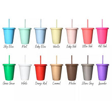 Load image into Gallery viewer, 16oz Coloured Cold Cup With Name
