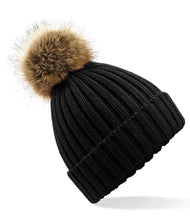 Load image into Gallery viewer, Adults Unisex Faux Fur Pom Pom Hat
