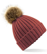 Load image into Gallery viewer, Adults Unisex Faux Fur Pom Pom Hat

