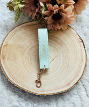 Load image into Gallery viewer, Luxury Saffiano Fine Grain Wristket Keyring
