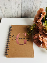 Load image into Gallery viewer, Personalised Initial A5 Kraft Notebook
