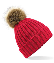 Load image into Gallery viewer, Adults Unisex Faux Fur Pom Pom Hat
