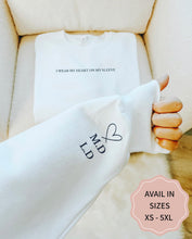 Load image into Gallery viewer, ‘I Wear My Heart On My Sleeve’ Sweatshirt
