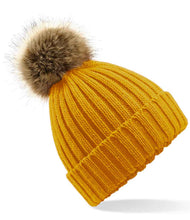 Load image into Gallery viewer, Adults Unisex Faux Fur Pom Pom Hat
