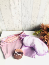 Load image into Gallery viewer, Make Up Bag, Eye Mask &amp; Rose Gold Mirror Set

